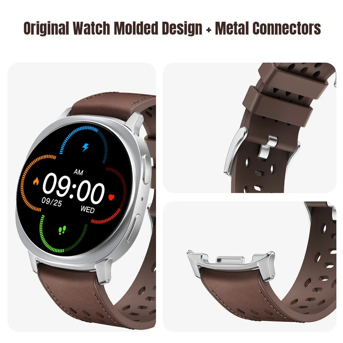 Silicone Strap for Galaxy Watch 8 & 9 40/44mm, 8 Classic 46mm