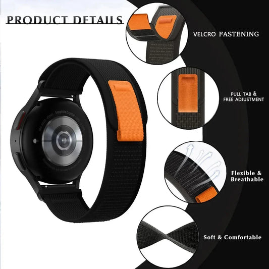 COROS Nylon Band Strap For Smartwatch - Breathable Sport Loop