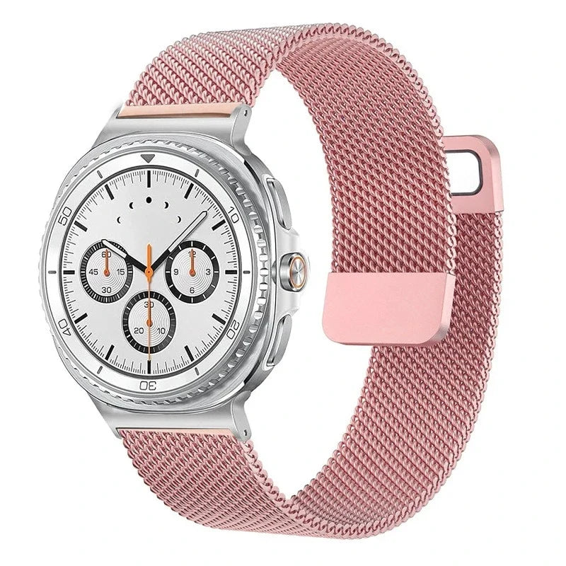 Samsung Galaxy Watch Magnetic Milanese Band | Watch 9 & 8 40mm 44mm / Watch 8 Classic 46mm / Galaxy Ultra 47mm Metal Wristband