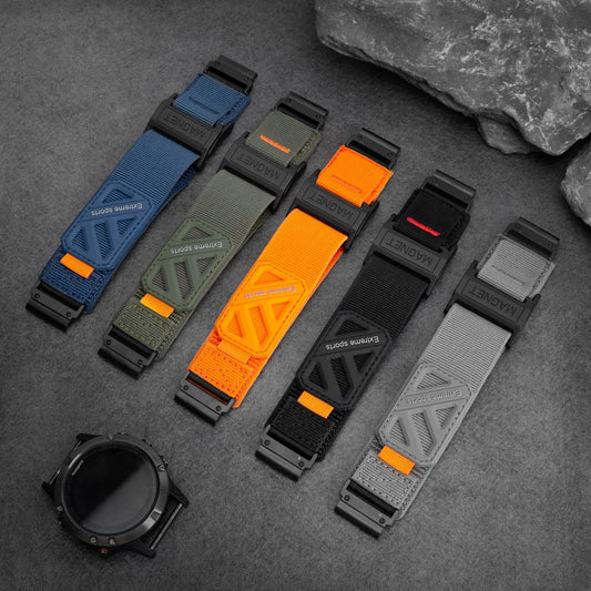 Garmin QuickFit 22/26mm Nylon Sport Band with Magnet Buckle
