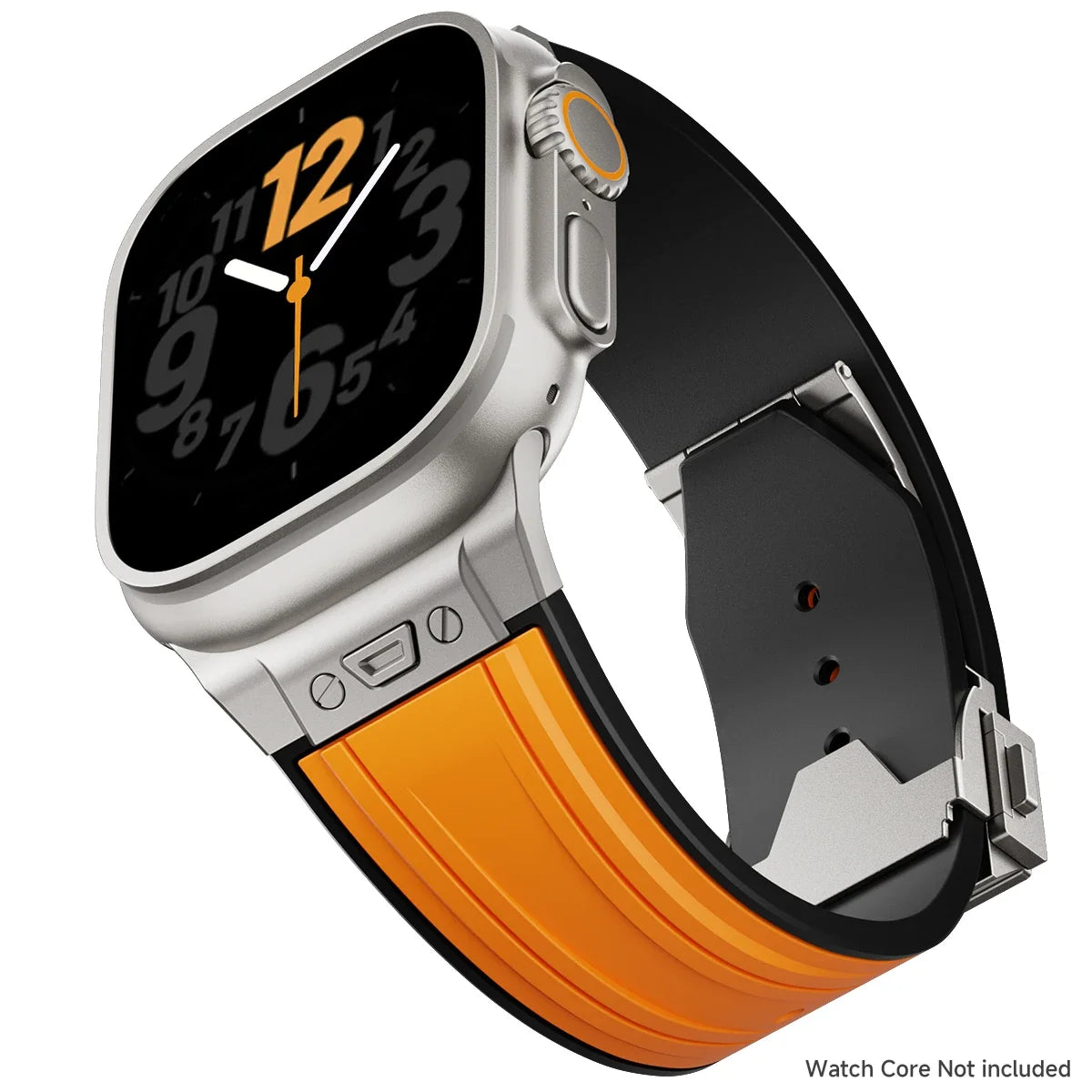 Luxury Sport Silicone Strap for Apple Watch Ultra 3/2 49mm – Series 11/10/9/8/7/6/SE 46/45/44/42mm