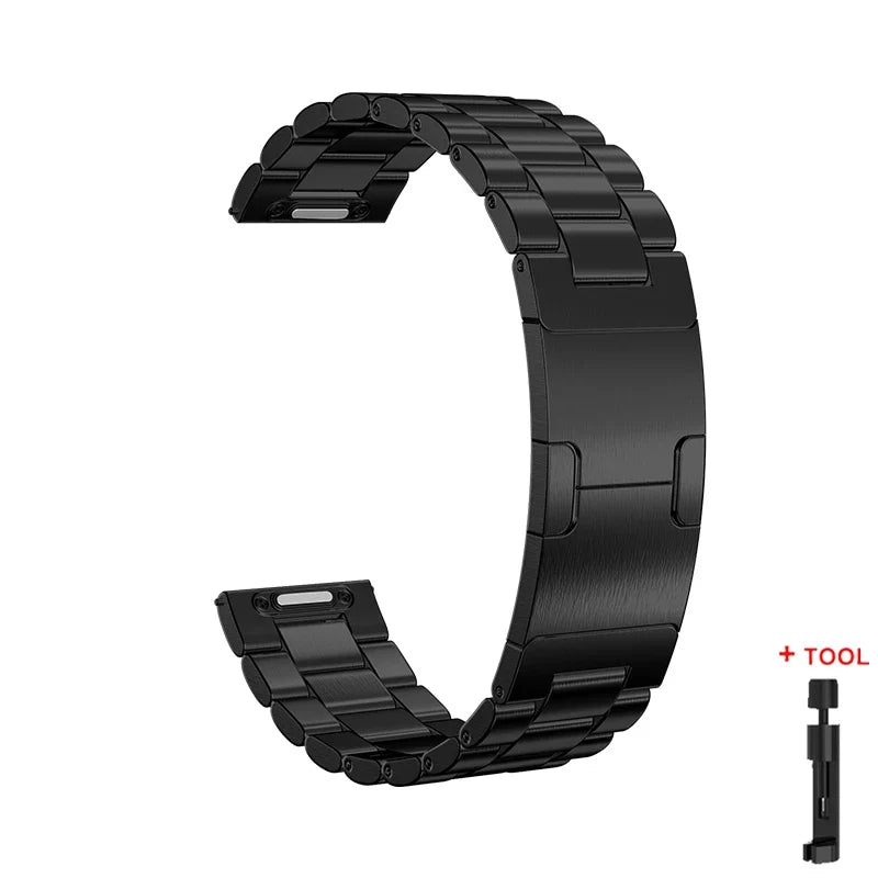 22MM Stainless Steel Band for Huawei Watch GT6 Pro / GT5 / GT4 & CMF Watch Pro / Xiaomi Watch S4