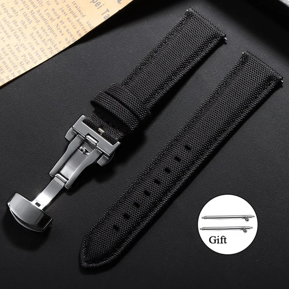 Motorola Moto Watch Sailcloth Nylon Band with Butterfly Clasp
