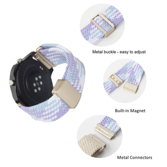 Garmin 18/20/22mm Quick Release Braided Nylon Magnetic Band