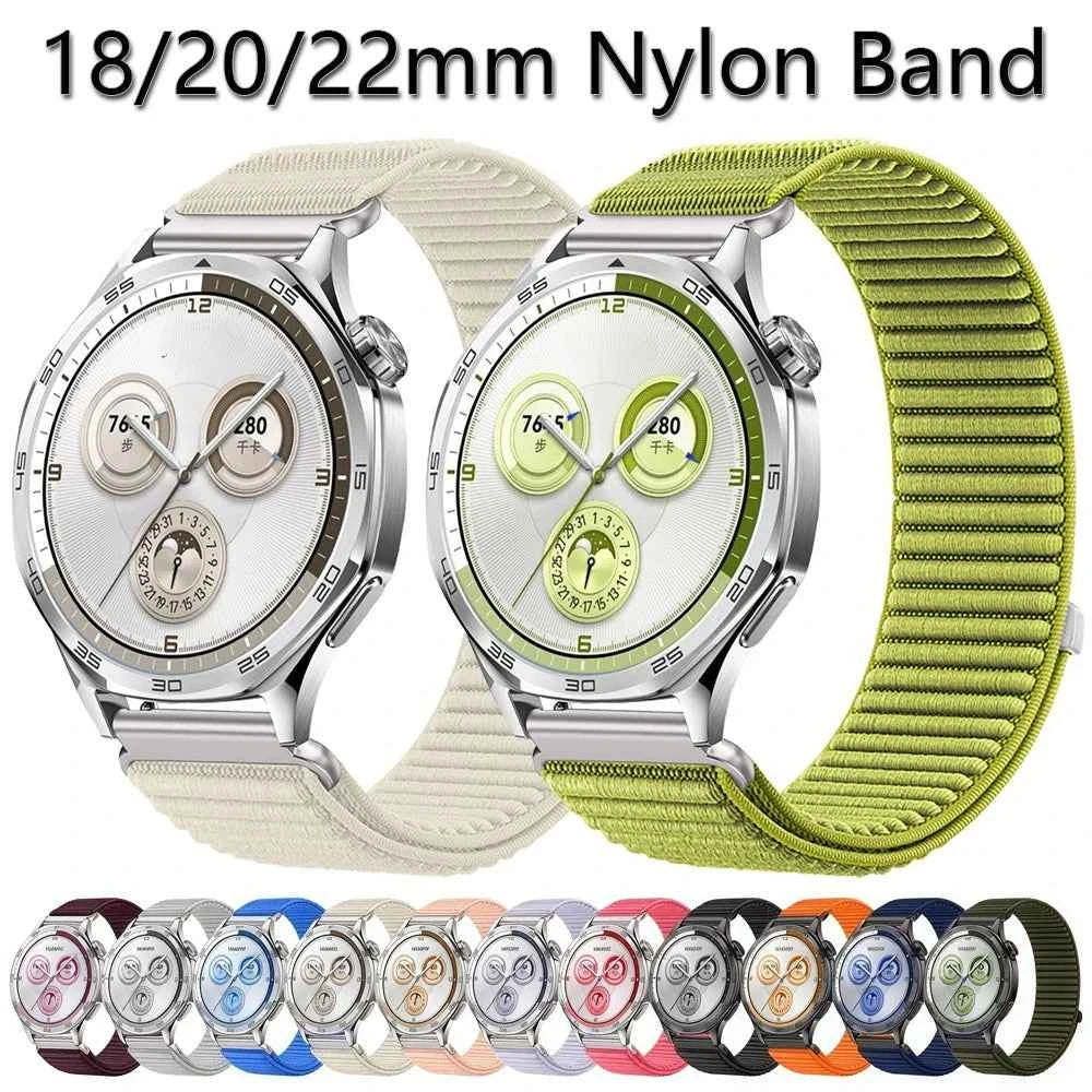Sports Nylon Watch Band 18mm / 20mm / 22mm – Huawei & Samsung Compatible