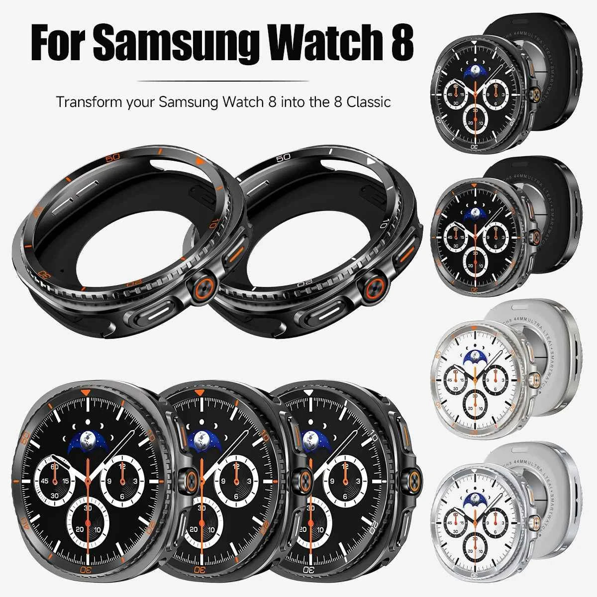 Metal Case for Samsung Galaxy Watch 9 & 8 40mm 44mm | Hard Alloy Protective Cover