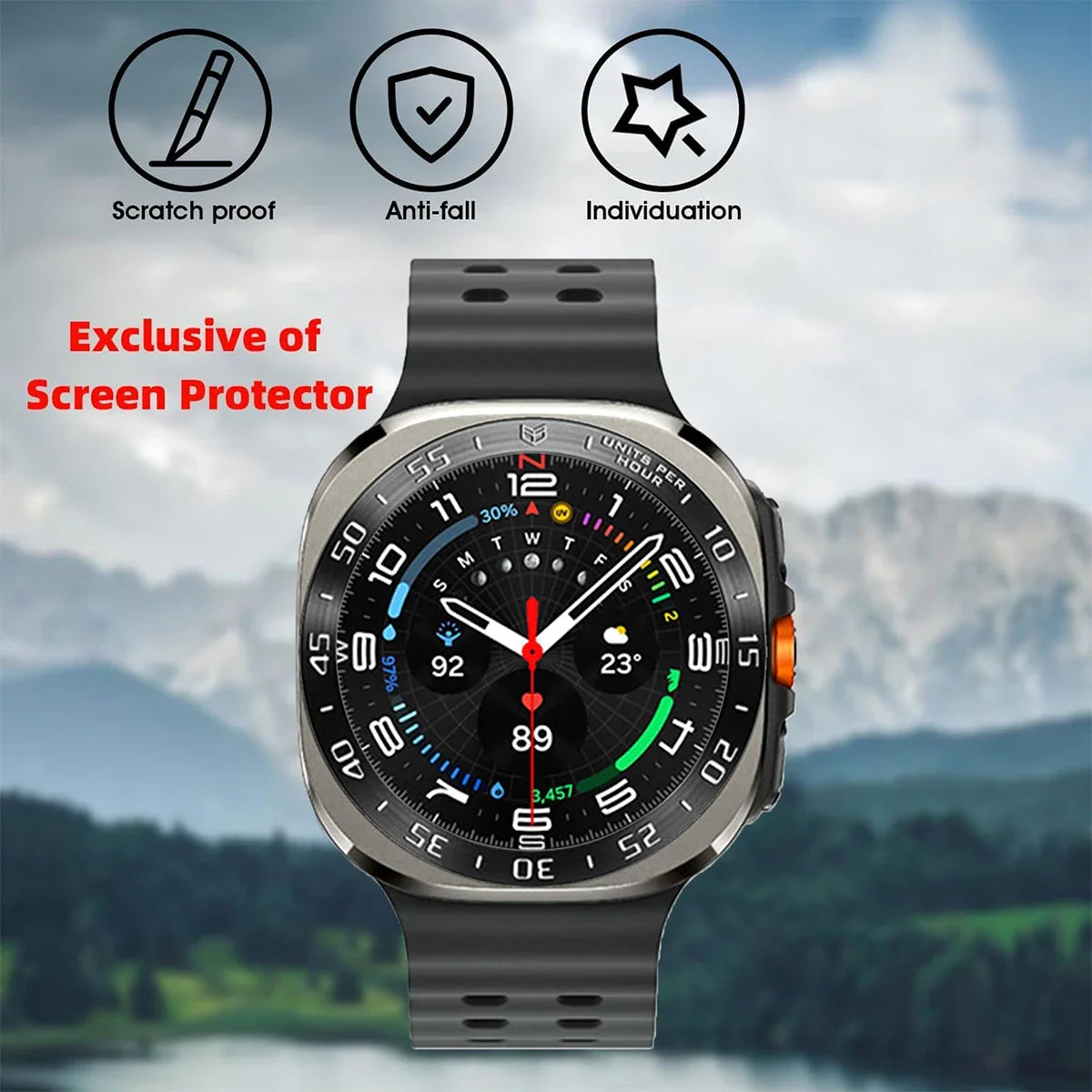 Stainless Steel Bezel Ring for Samsung Galaxy Watch 7 (40/44mm) & Watch Ultra 47mm