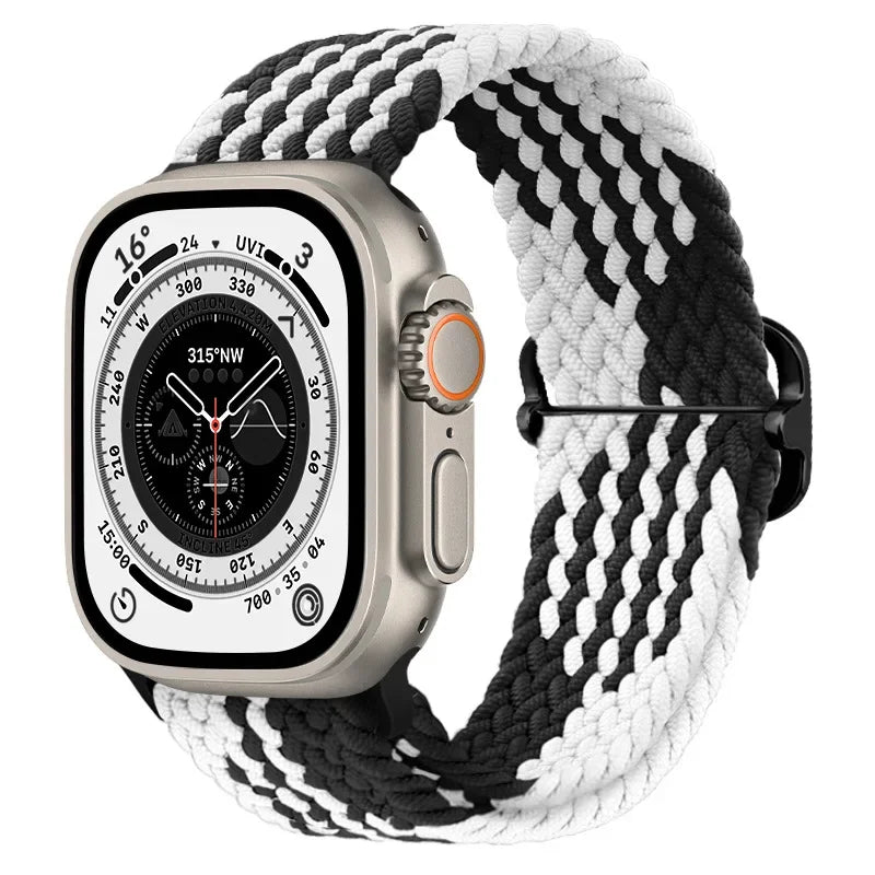 Braided Nylon Solo Loop for Apple Watch Series 1-12, SE & Ultra 1/2/3/4