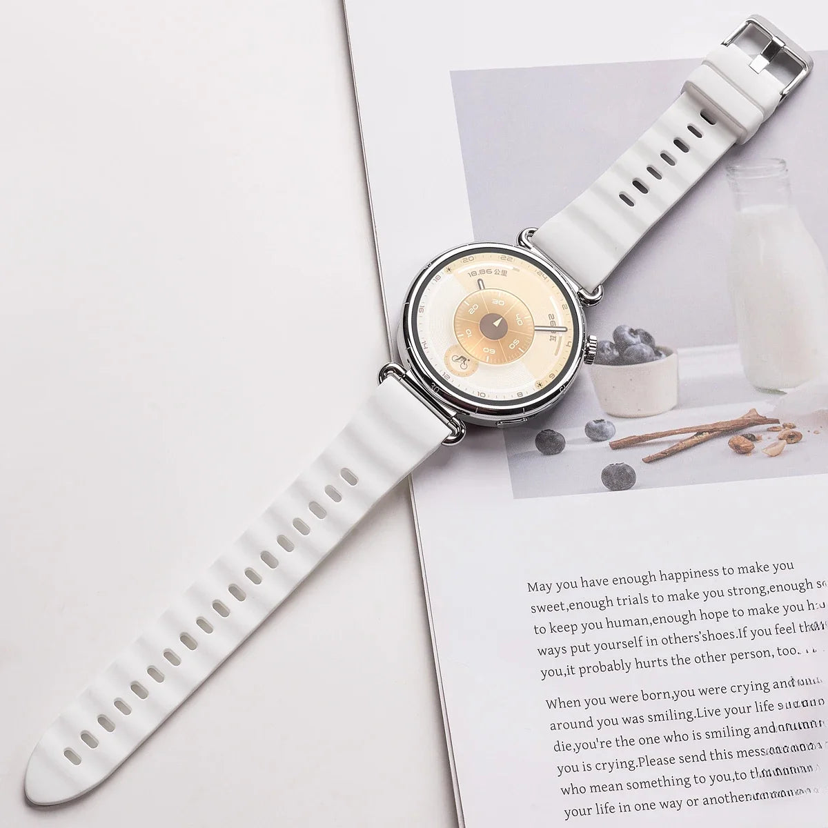18mm Silicone Sport Band for Huawei Watch GT6 / GT5 / GT5 Pro / GT4 41mm – Quick Release Wristband