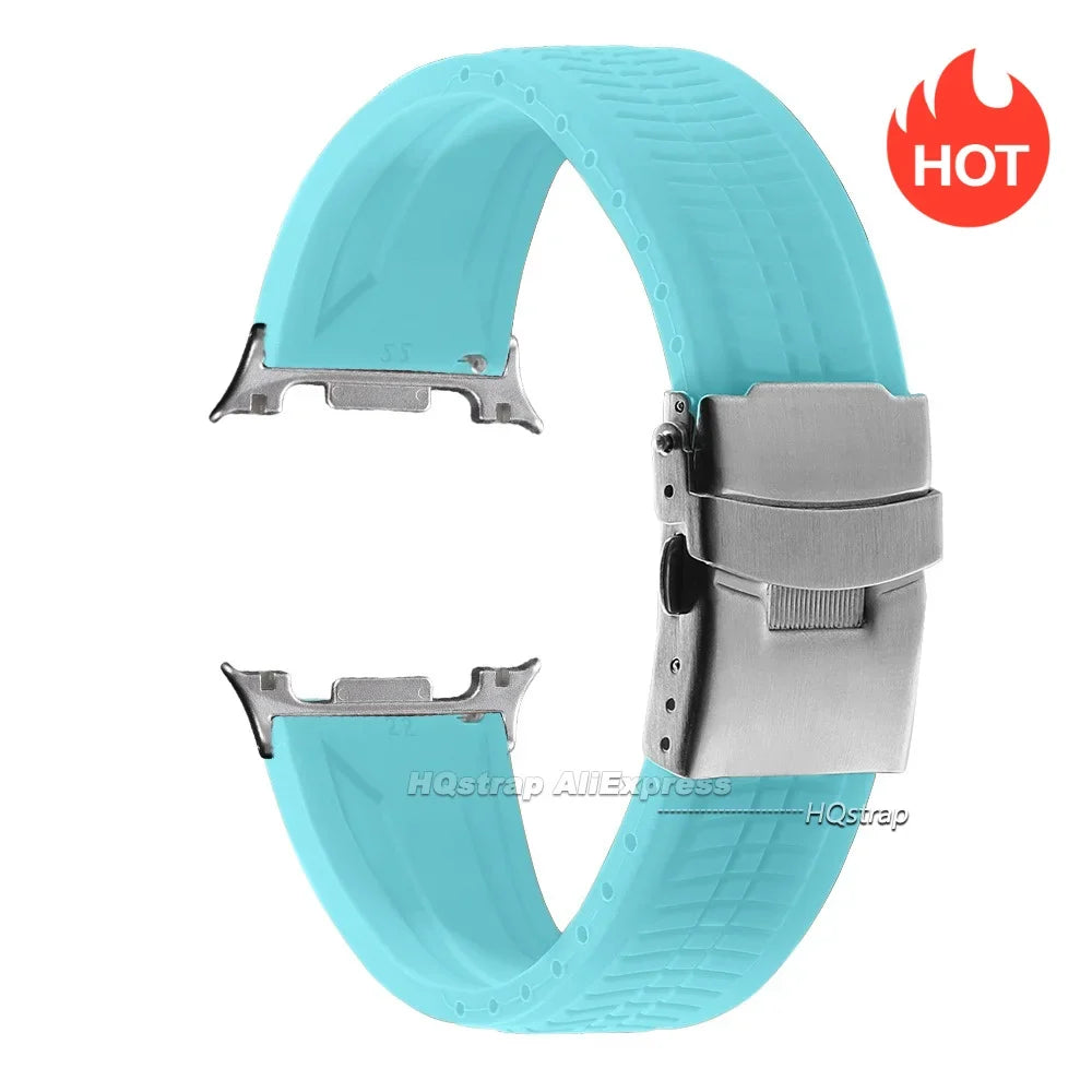 Samsung Galaxy Silicone Sport Watch Band - Watch8/Watch8 Classic/Watch9 Waterproof Buckle