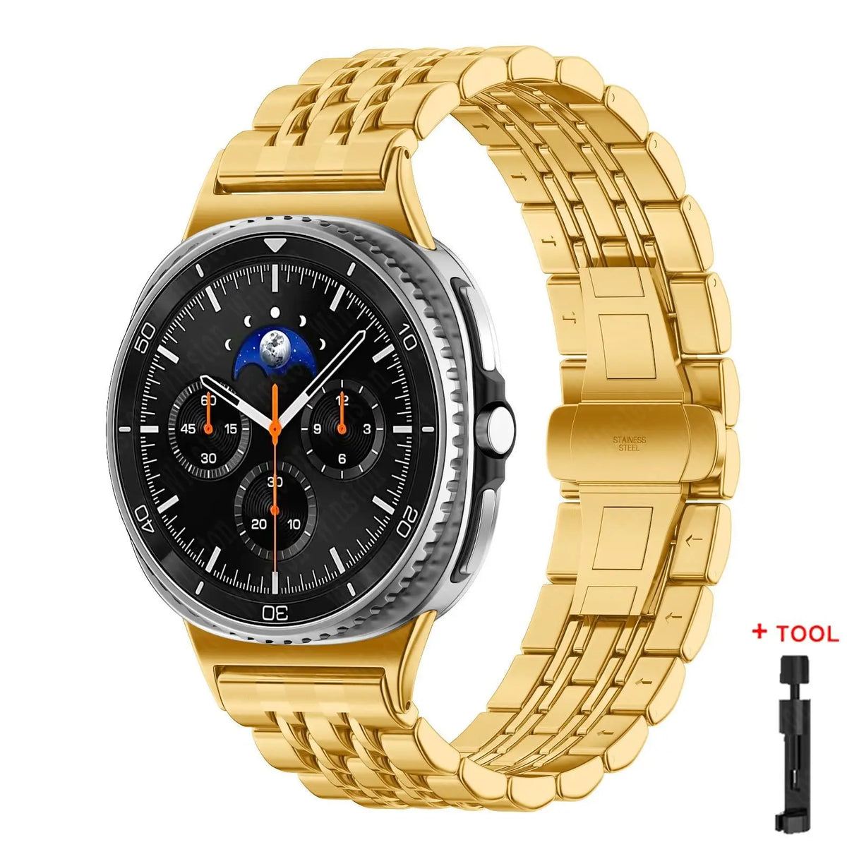 Stainless Steel Band for Samsung Galaxy Watch 8 40mm 44mm, 8 Classic 46mm & Ultra 47mm