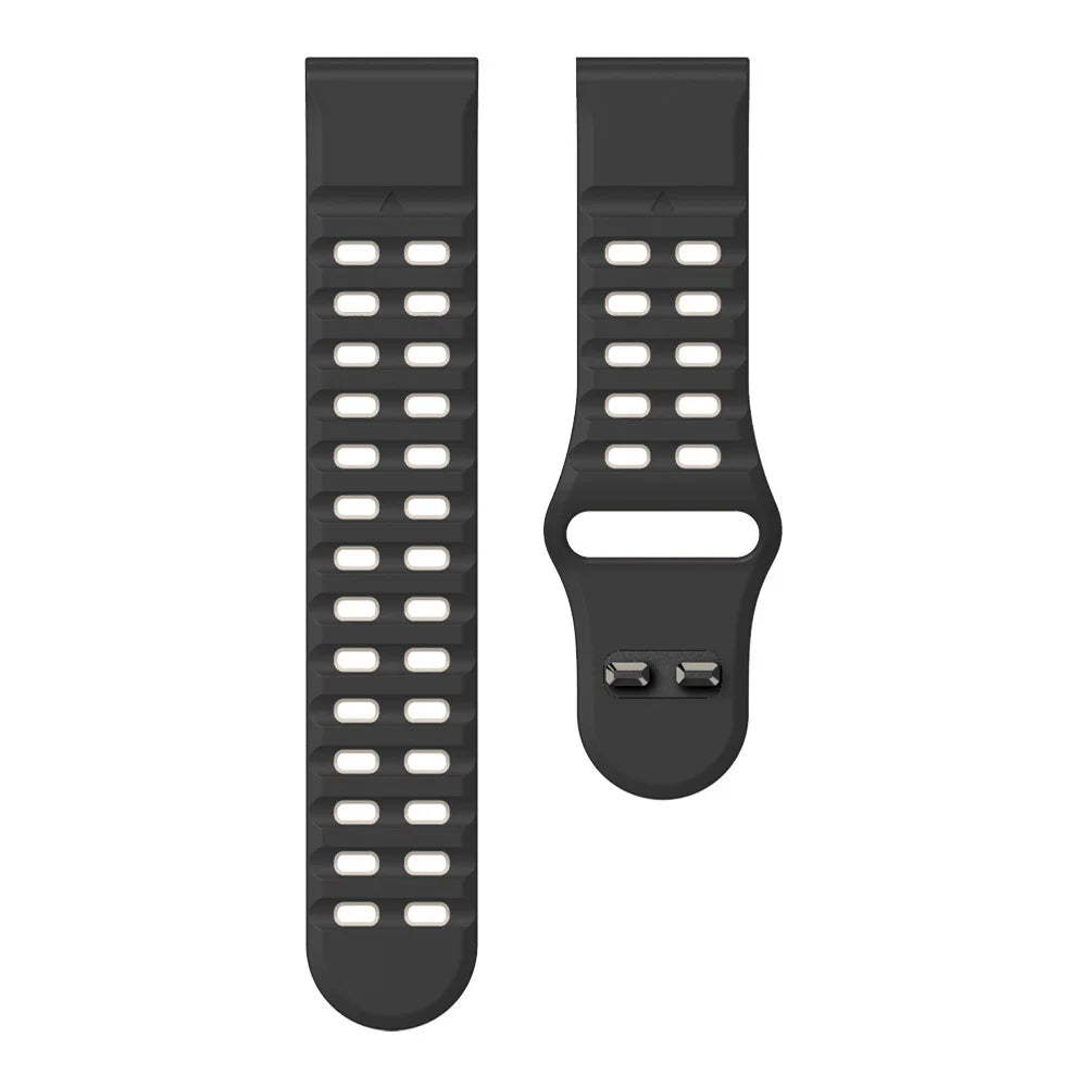 Garmin QuickFit 22/26mm Perforated Silicone Band with Tuck Closure