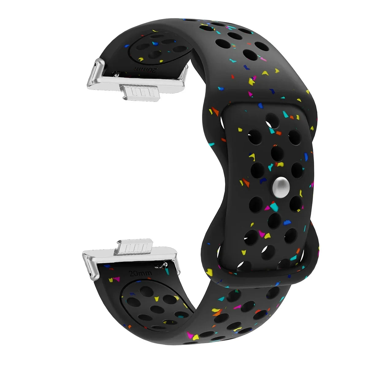 Sport Silicone Watch Band for Huawei Watch Fit 3 / Fit 2 / Fit 1 – Stamp Pattern