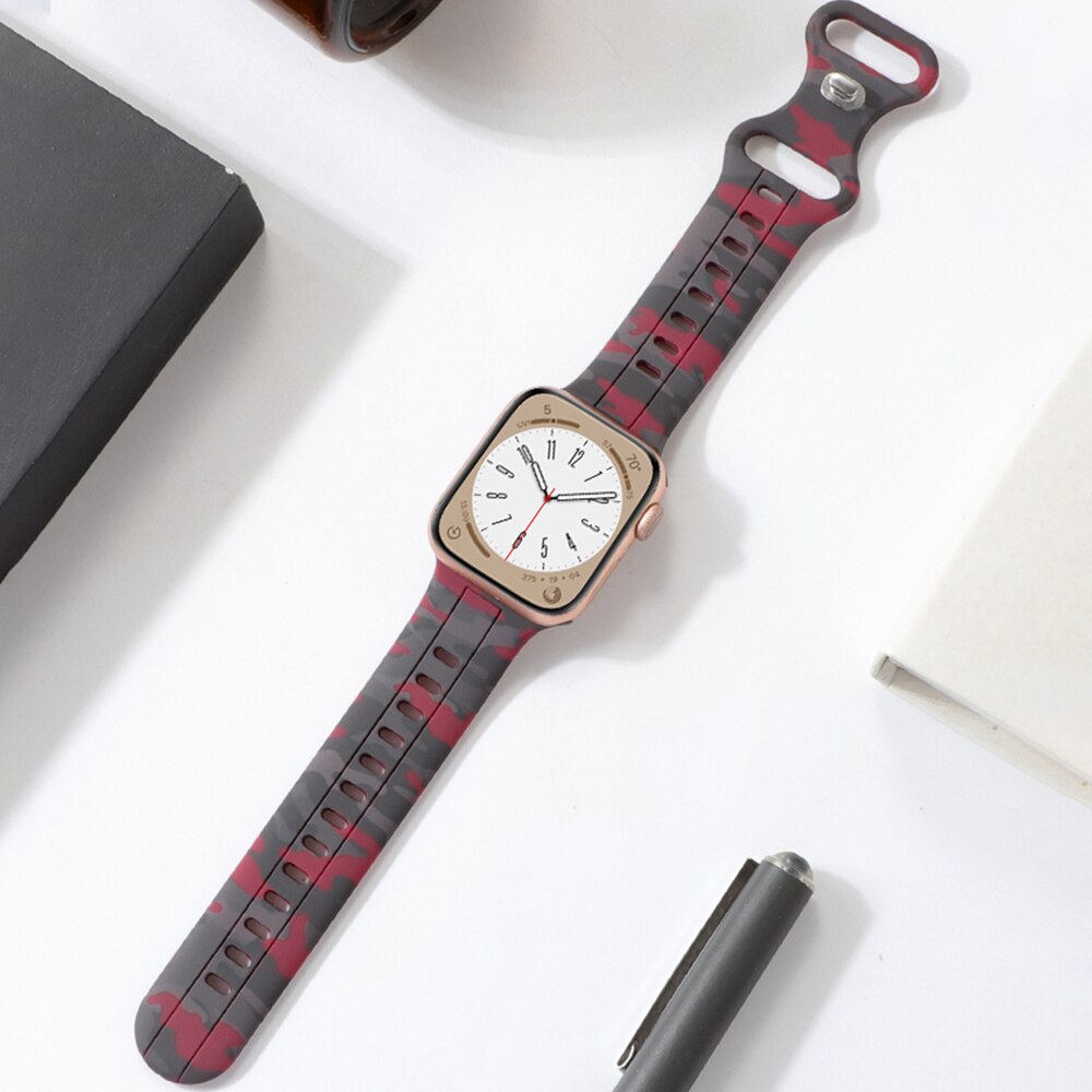 Silicone Apple Watch Ultra  Bracelet/Strap Series 11/10/9/8/7/6/5/4/ SE / Ultra 1/2/3