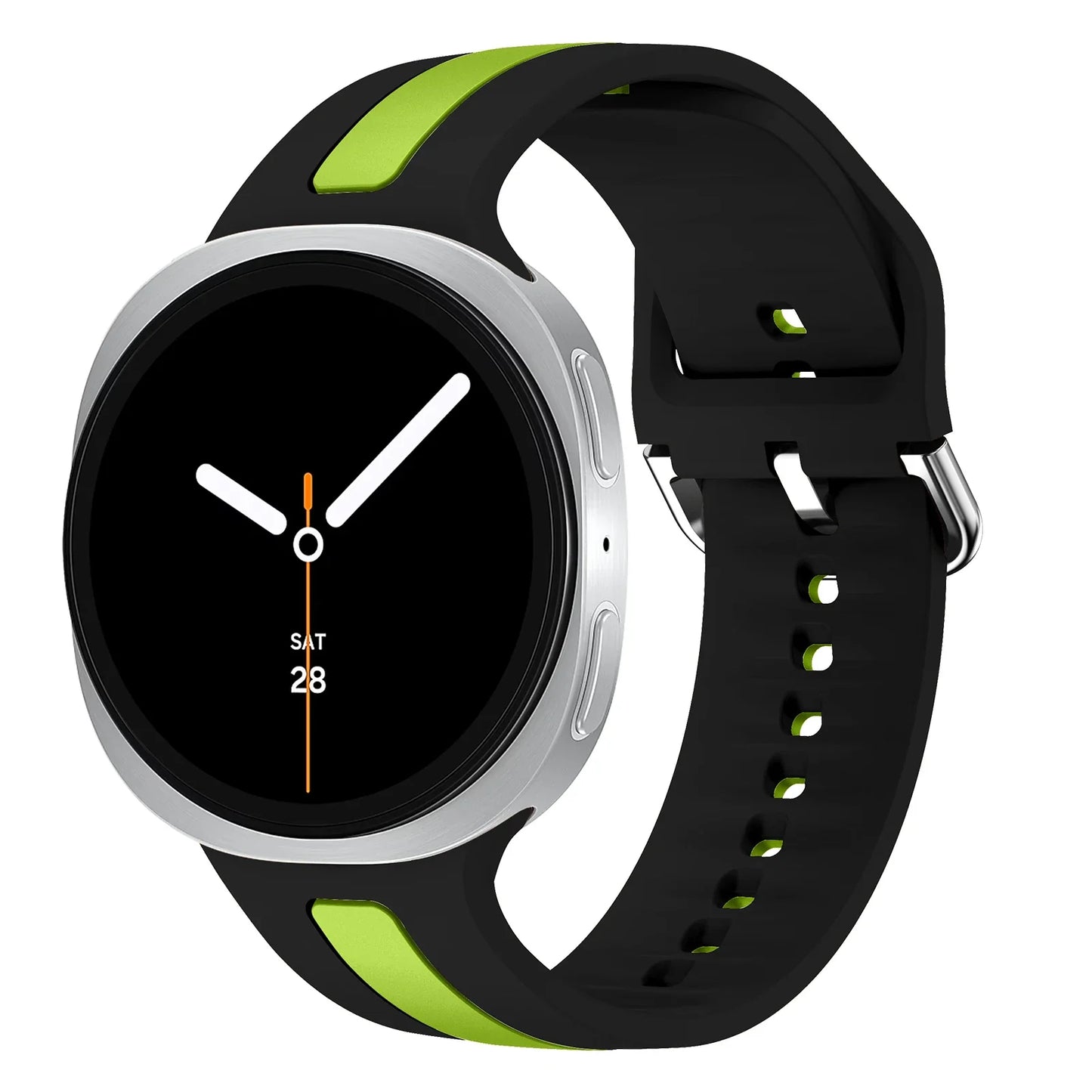 Samsung Galaxy Silicone Two-Tone Sport Watch Band - Watch8/Watch8 Classic/Watch9