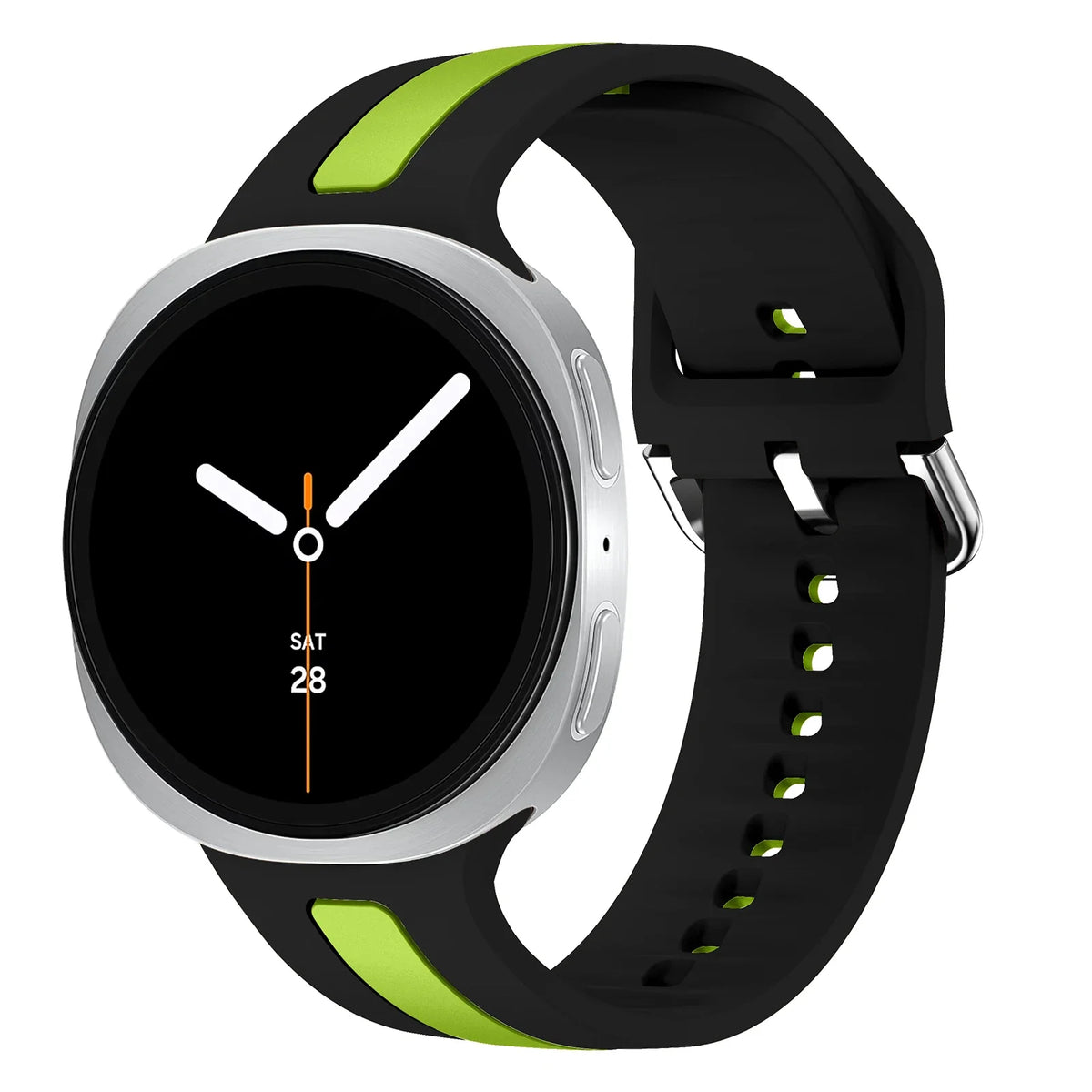 Samsung Galaxy Watch8, 8 Classic & 9 Two-Tone Stripe Silicone Band