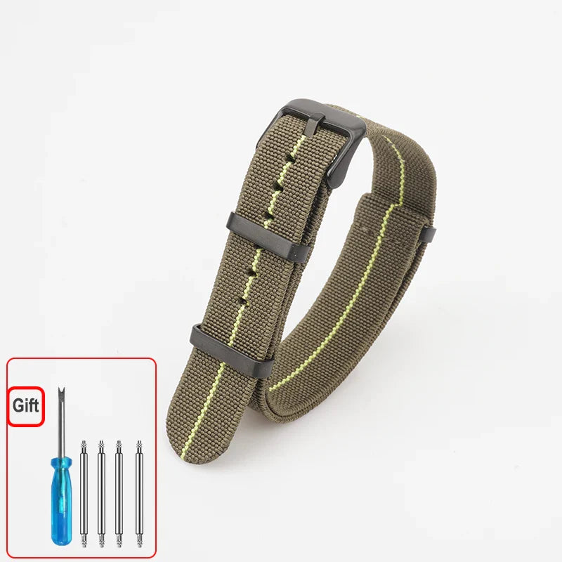 COROS Elastic Nylon Watch Band - Washable Waterproof Strap For Outdoors