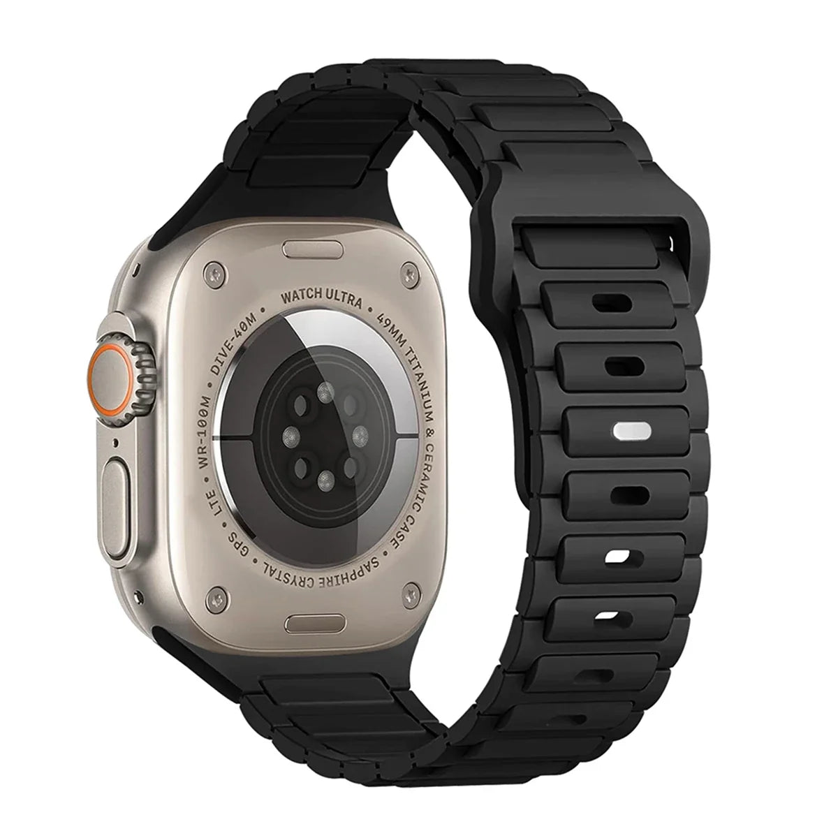 Silicone Strap for Apple Watch Ultra 3/2/1 49mm – Series 11/10/9/8/7/6/SE/5/4 46/45/44/42/41/40mm