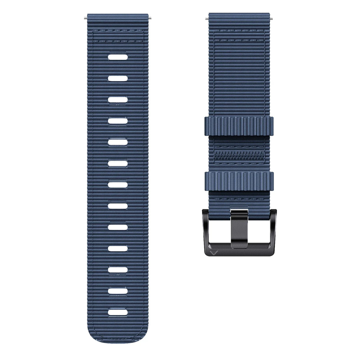 Motorola Moto Watch Ribbed Nylon Band with Black Buckle