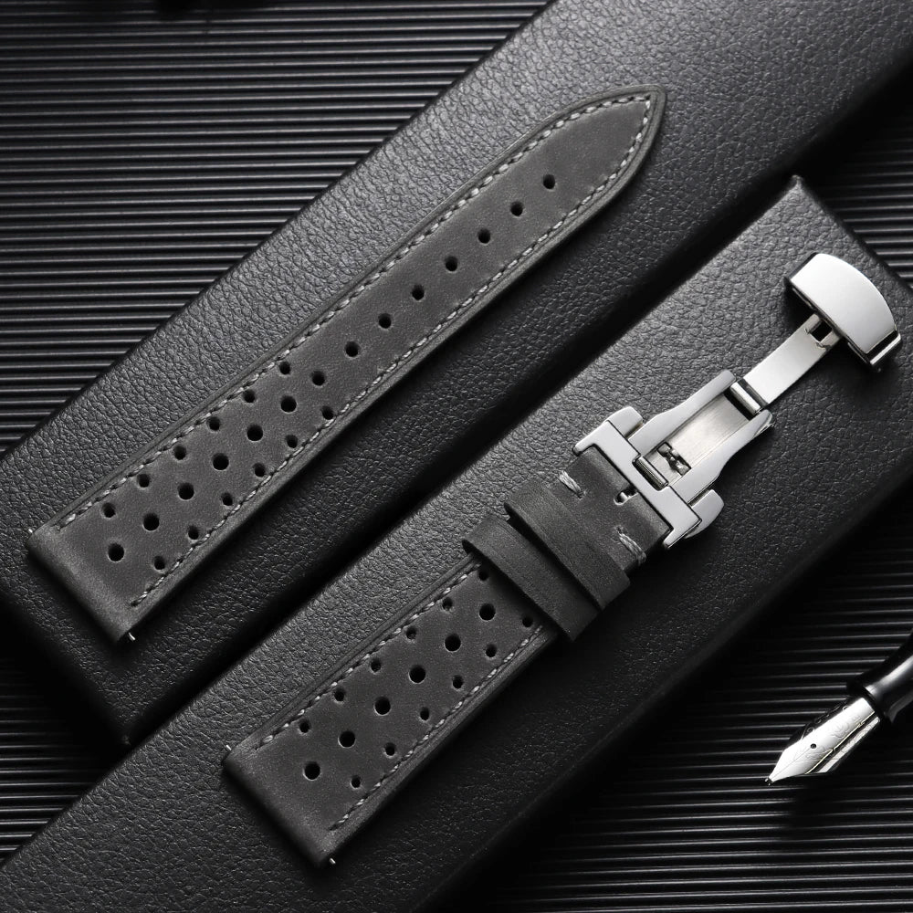 Motorola Moto Watch Perforated Racing Leather Band