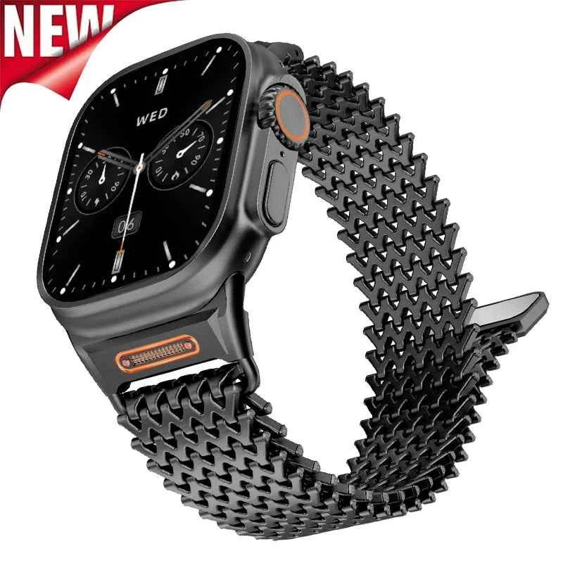Magnetic Stainless Steel Apple Watch Band – Series 11/10/9/8/7/6/SE & Ultra 1/2/3