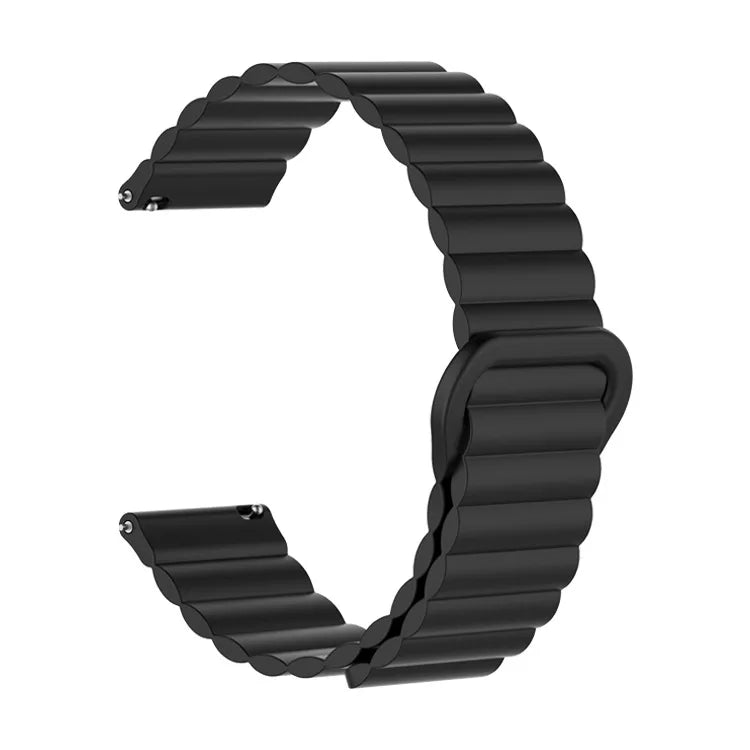 Motorola Moto Watch Ribbed Magnetic Silicone Loop Band, 32 Colors