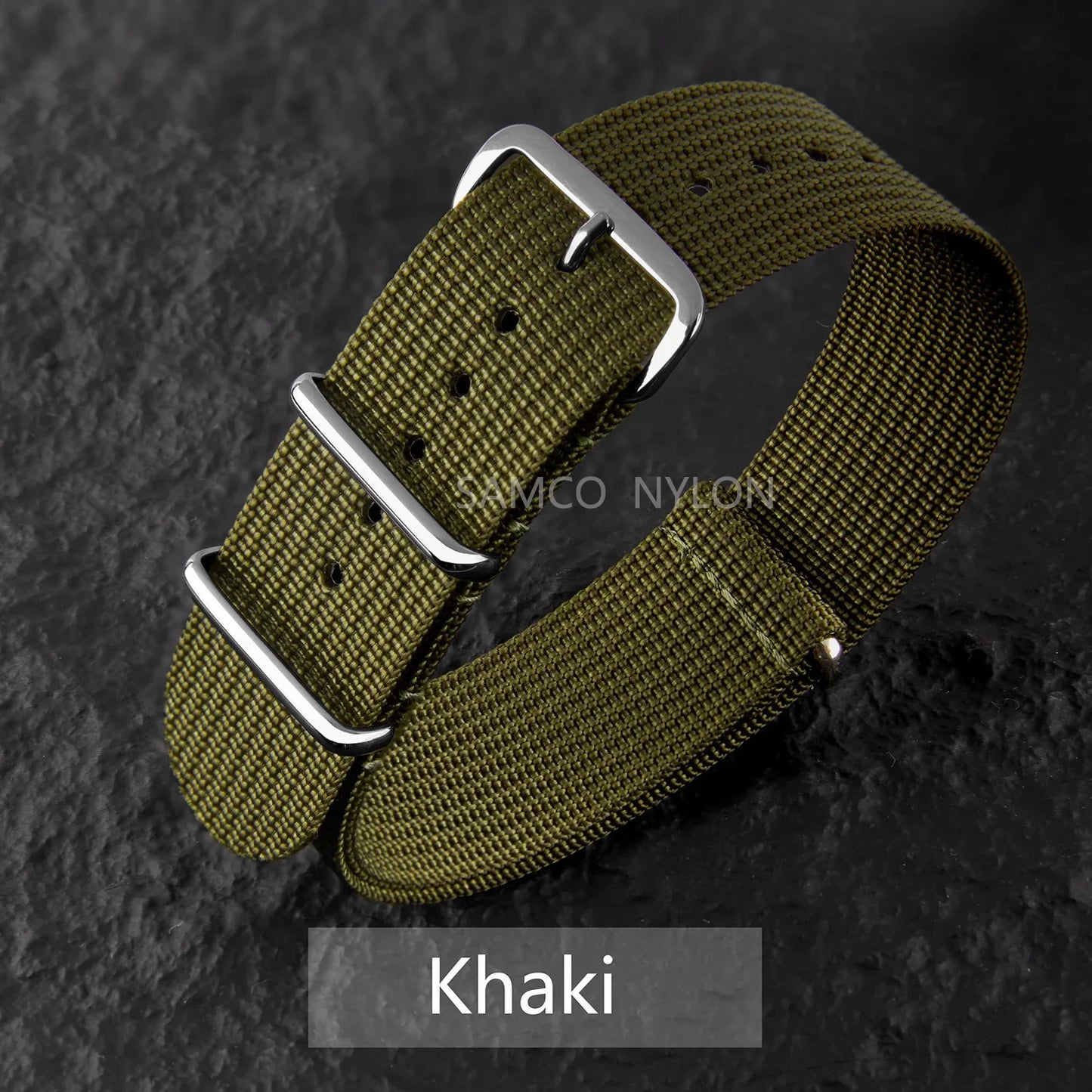 COROS Nylon Ribbed Watch Band For Smartwatch - Military Washable Strap
