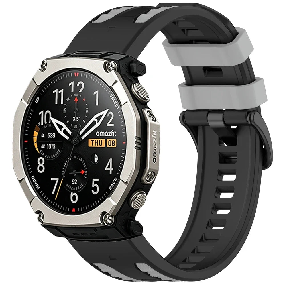 Garmin QuickFit 22/26mm Silicone Band with Contrast Keepers
