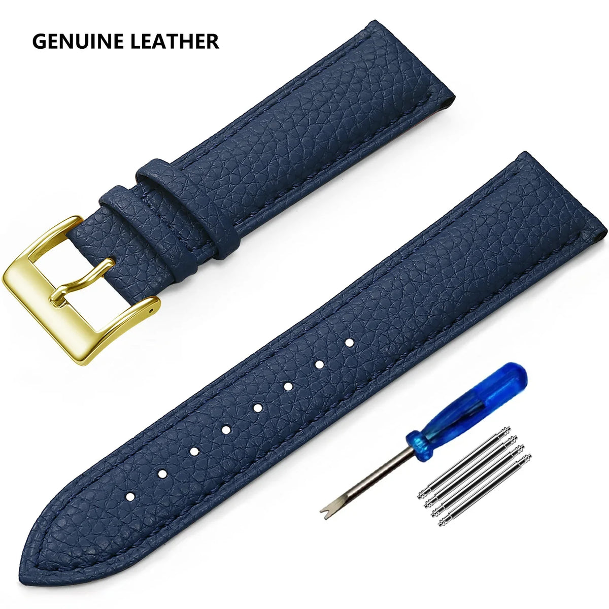 Huawei Watch & Watch GT Grained Leather Band, Spring Bars & Tool
