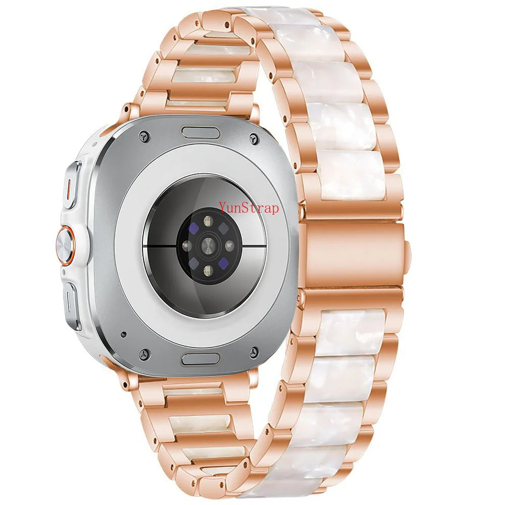 Samsung Galaxy Watch Band Metal Resin Bracelet Watch8/Watch8 Classic/Watch9 Ultra/Ultra2