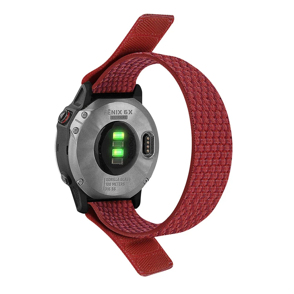 Garmin QuickFit 22/26mm Soft Nylon Hook-and-Loop Sport Band
