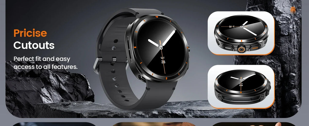 Samsung Galaxy Watch 8 Case with Tempered Glass