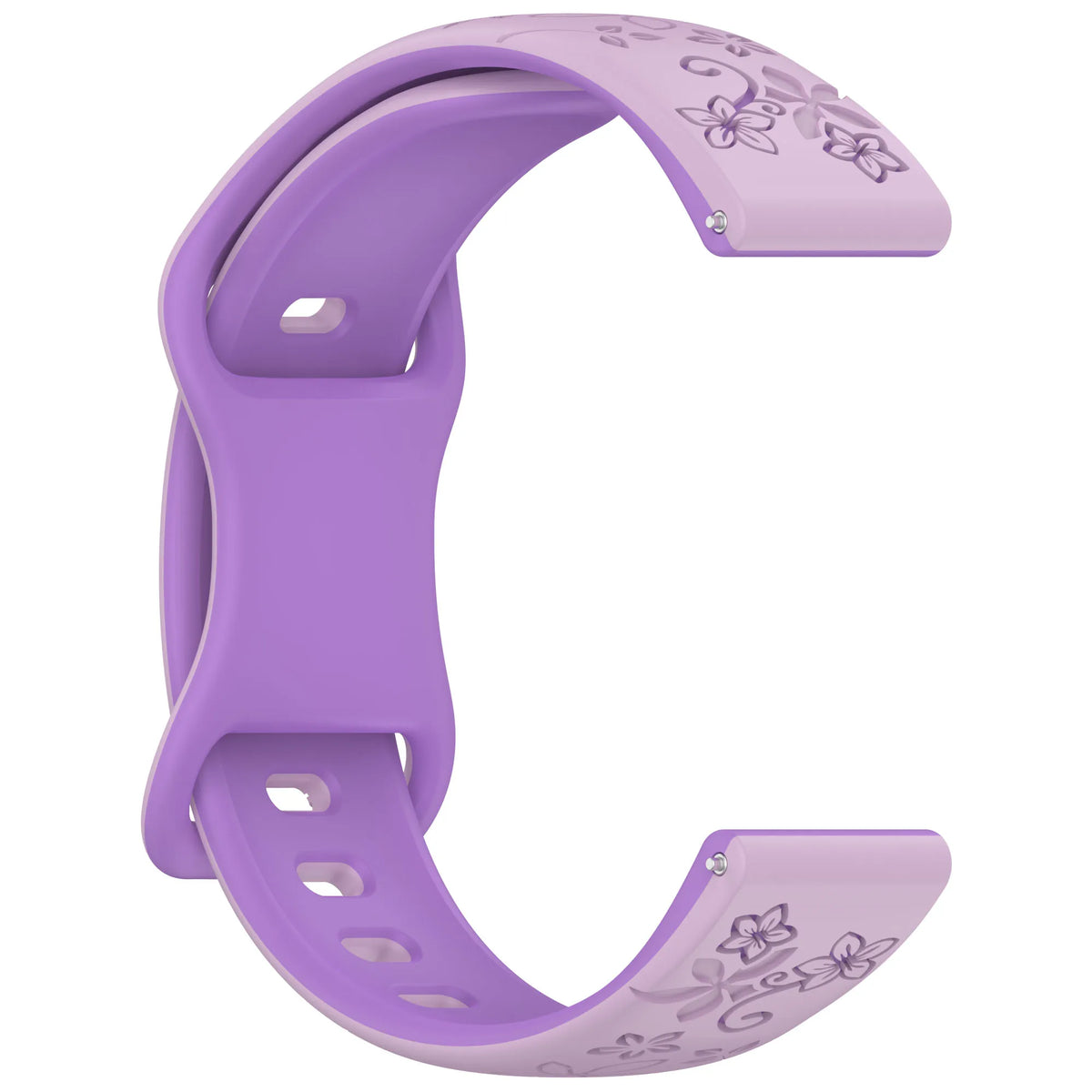 TicWatch Pro 3, E3 & GTH Floral Engraved Silicone Band