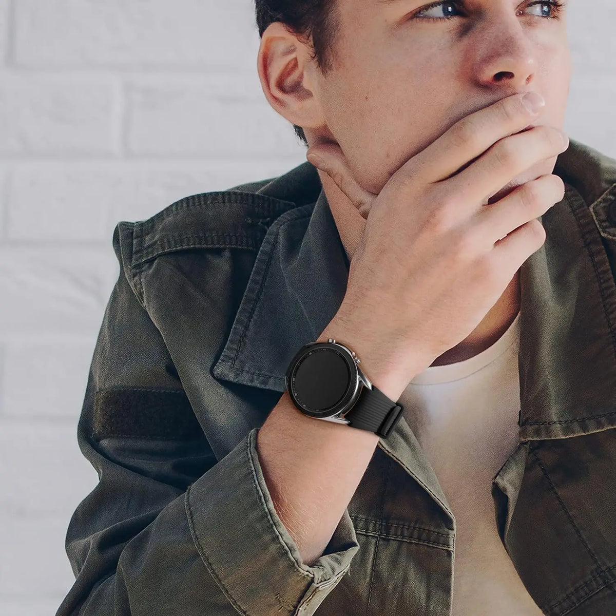 Motorola Moto Watch Silicone Sport Band with Wide Keeper