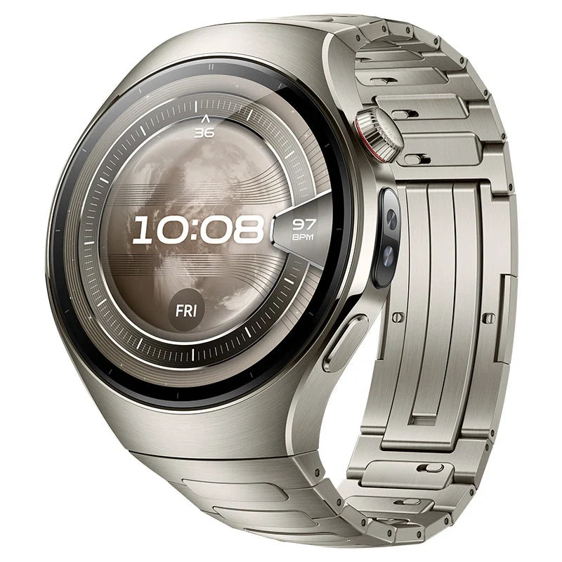 Titanium Band for Huawei Watch 5 46mm / 42mm – No-Gap Luxury Metal Bracelet