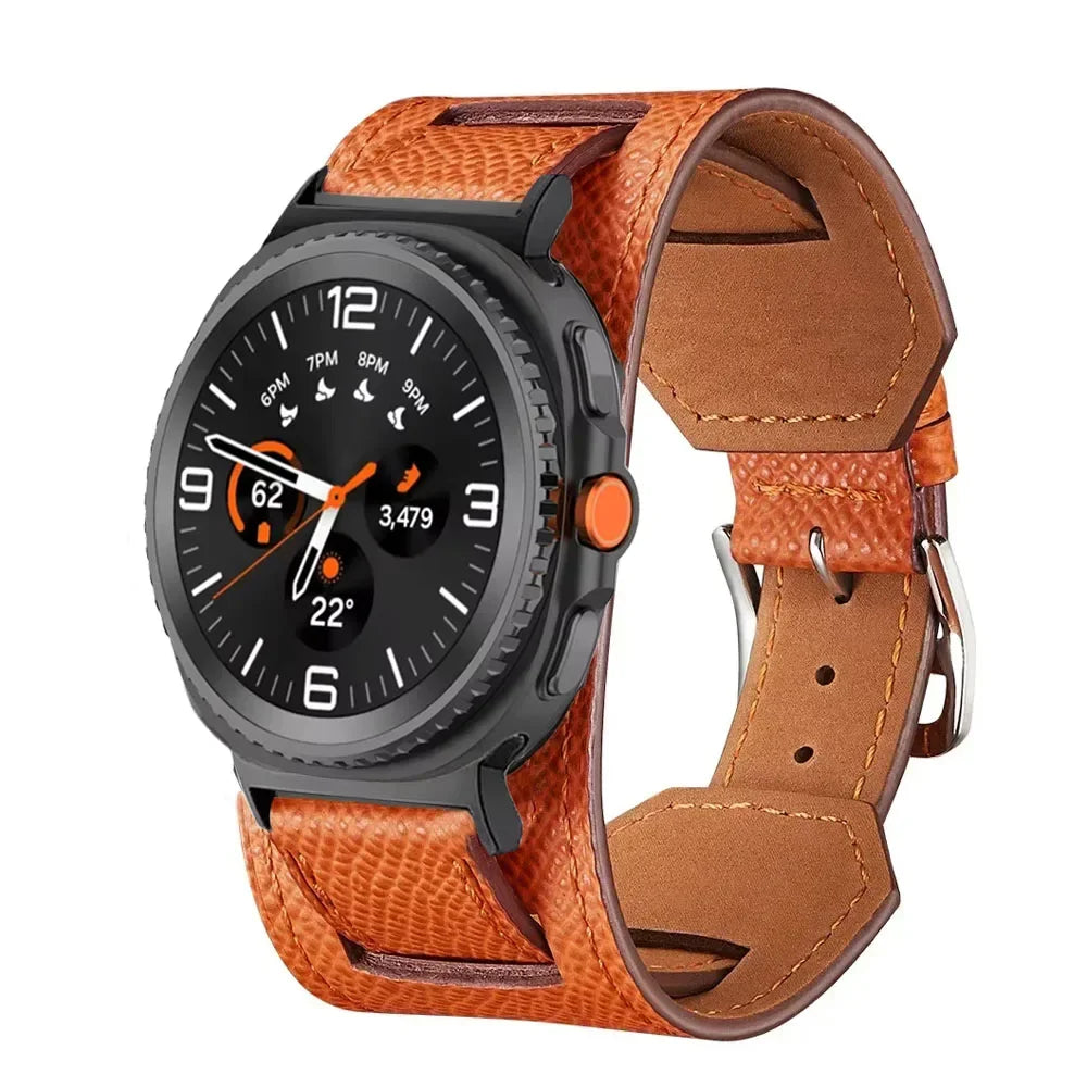 Samsung Galaxy Leather Watch Band - Watch8/Watch8 Classic/Watch9/Ultra/Ultra2