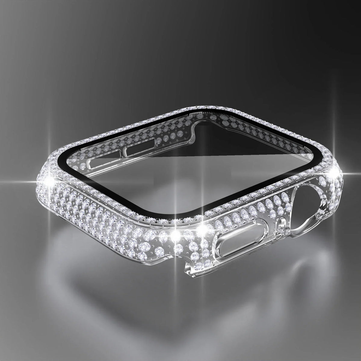 Rhinestone Apple Watch Case with Screen Protector, Series 1-11 & SE