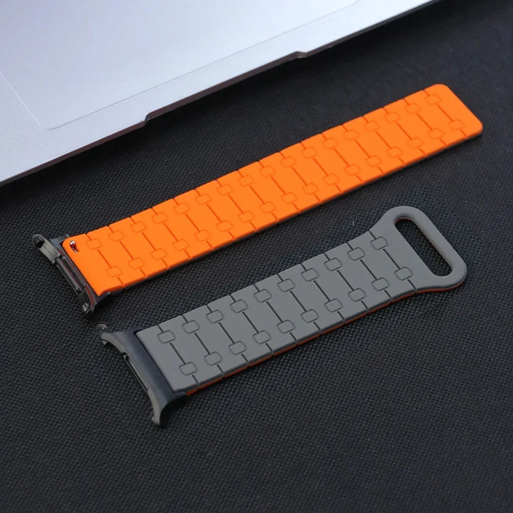 Samsung Galaxy Silicone Link Watch Band – Magnetic for Ultra/Ultra2/Watch8/Watch8 Classic/Watch9