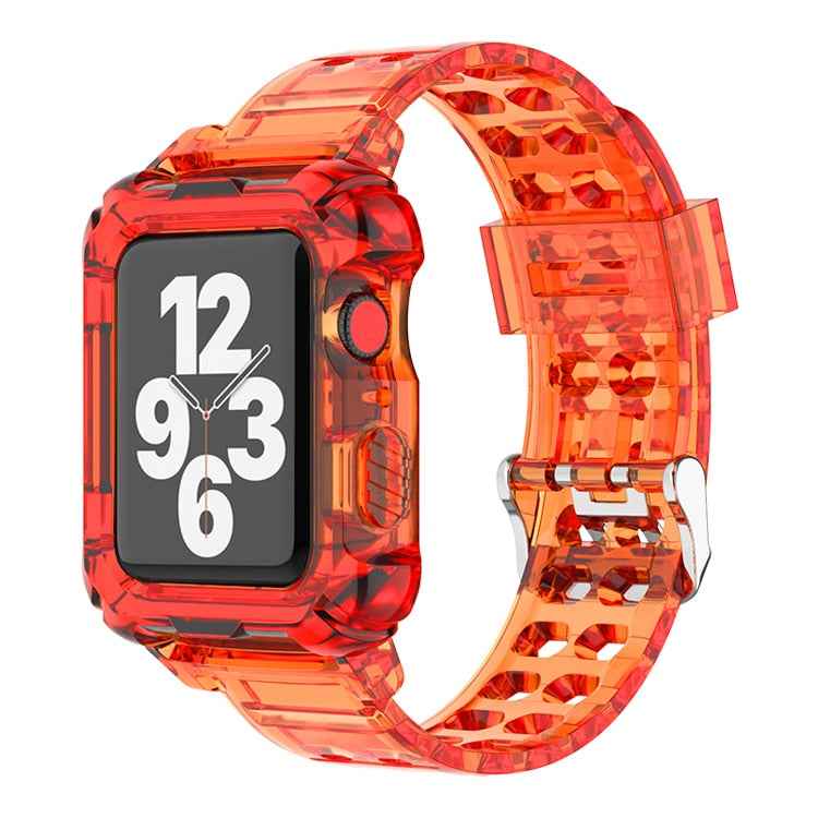 Silicone Apple Watch Band+Case Series 9/8/7/6/5/4/SE