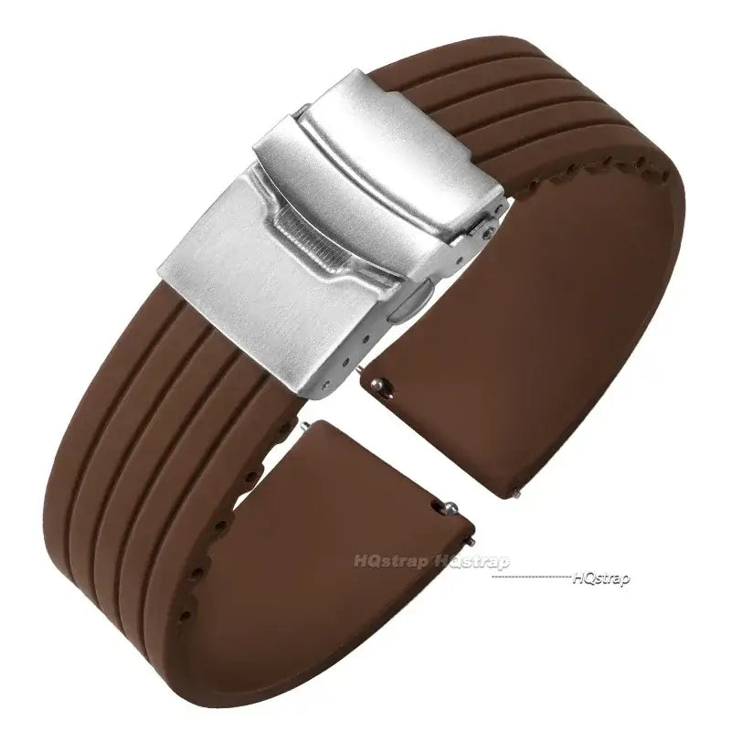 Amazfit Balance, GTR, GTS & Bip Ribbed Silicone Band, Deployment Clasp