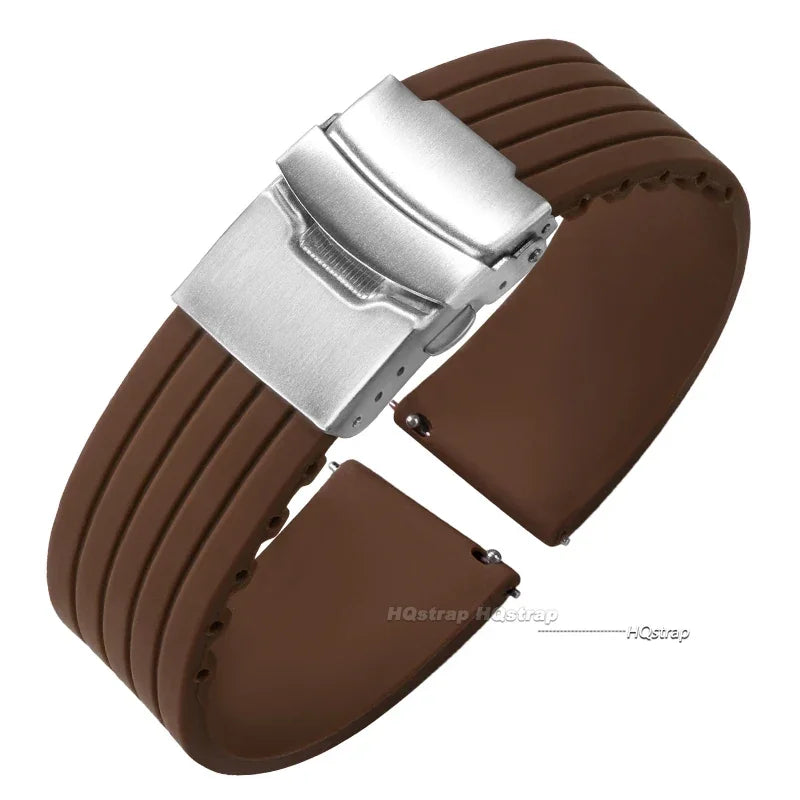 OnePlus Watch Silicone Rubber Band with Deployment Buckle