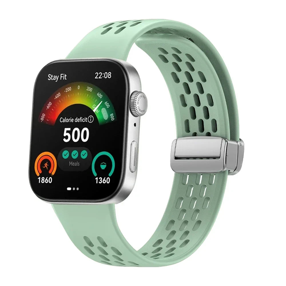 Silicone Sport Band with Magnetic Buckle for Huawei Watch Fit 3