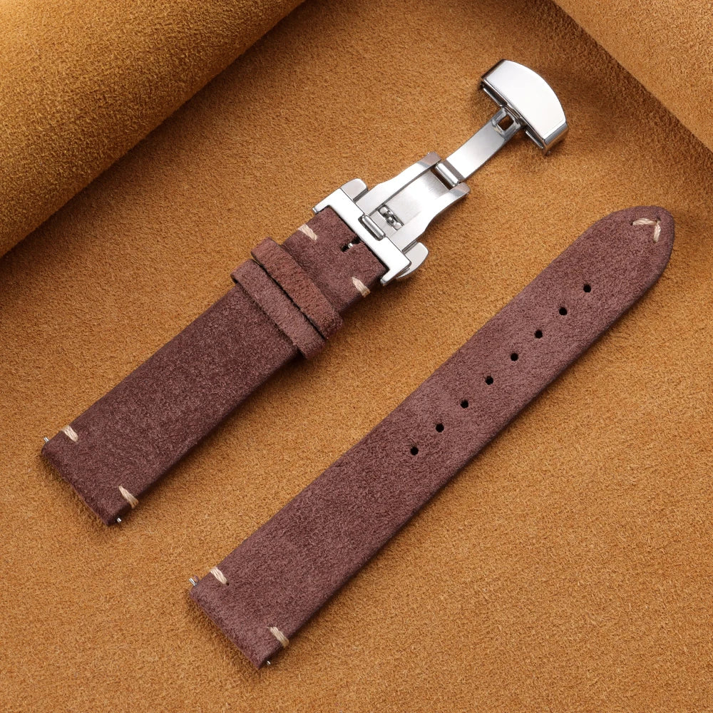 Polar Vantage, Grit X & Ignite Vintage Suede Band with Butterfly Clasp