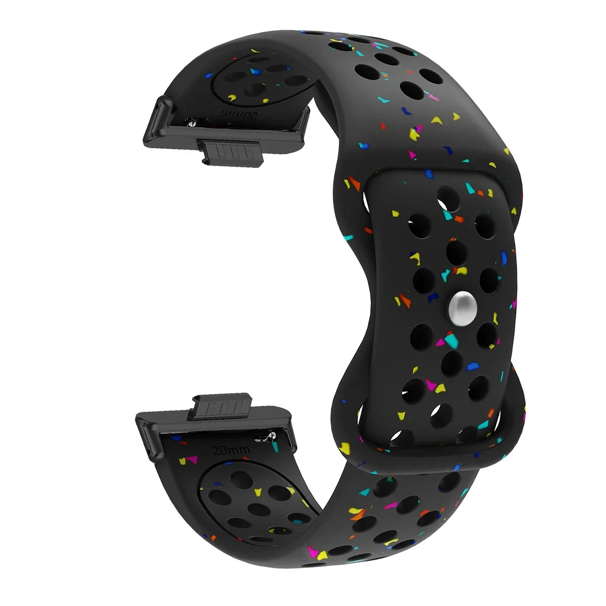 Sport Silicone Watch Band for Huawei Watch Fit 3 / Fit 2 / Fit 1 – Stamp Pattern