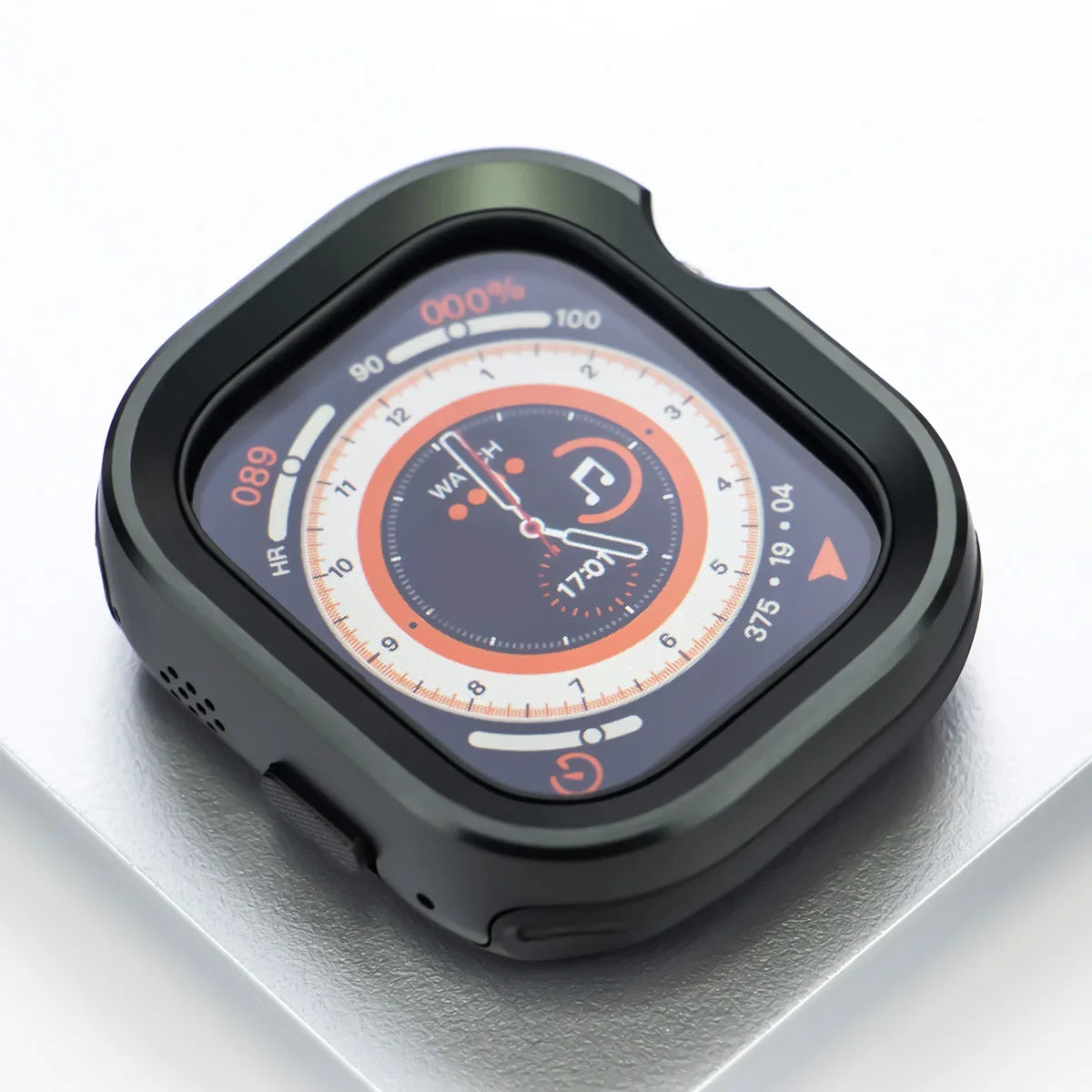 Titanium Alloy Bezel Apple Watch Case – TPU Protective Cover | Series 9/8/7/6/SE & Ultra 2 | 40/41/44/45/49mm