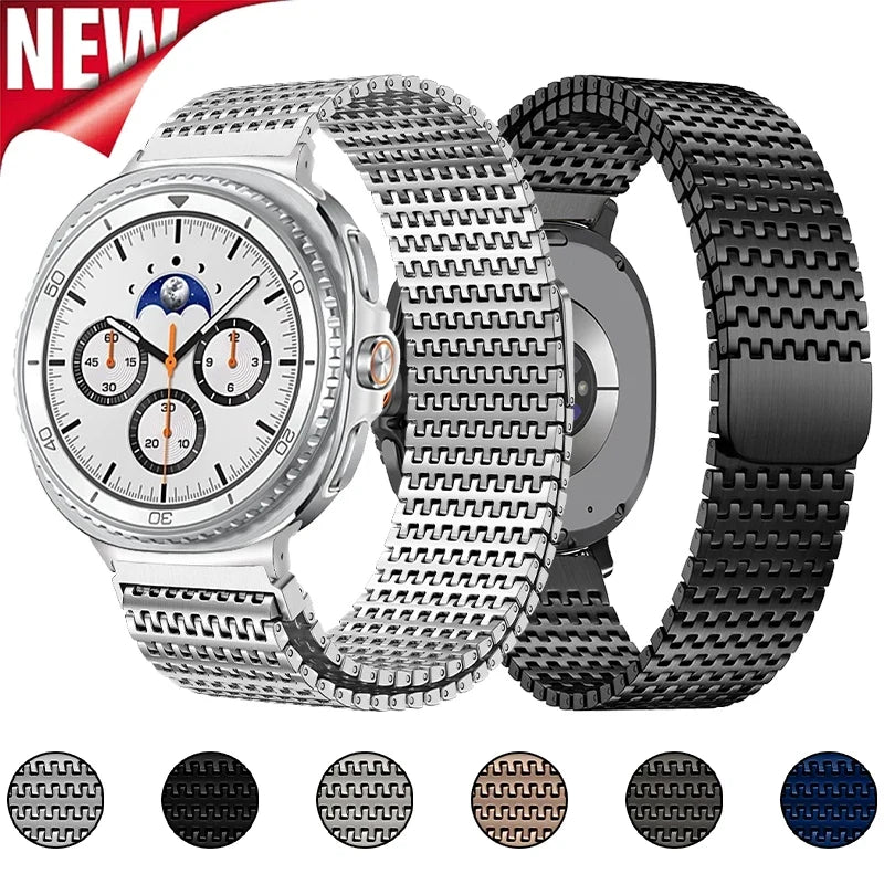 Magnetic Stainless Steel Band for Galaxy Watch 8 & 8 Classic, Ultra 47mm