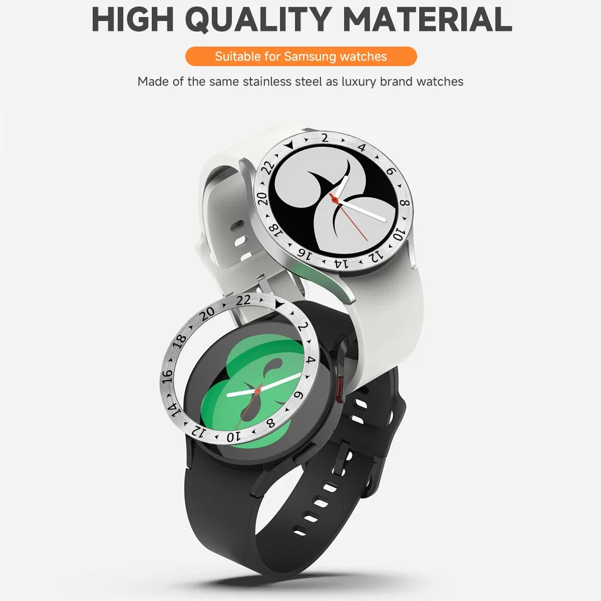 Stainless Steel Bezel Ring for Samsung Galaxy Watch 7 (40/44mm) & Watch Ultra 47mm