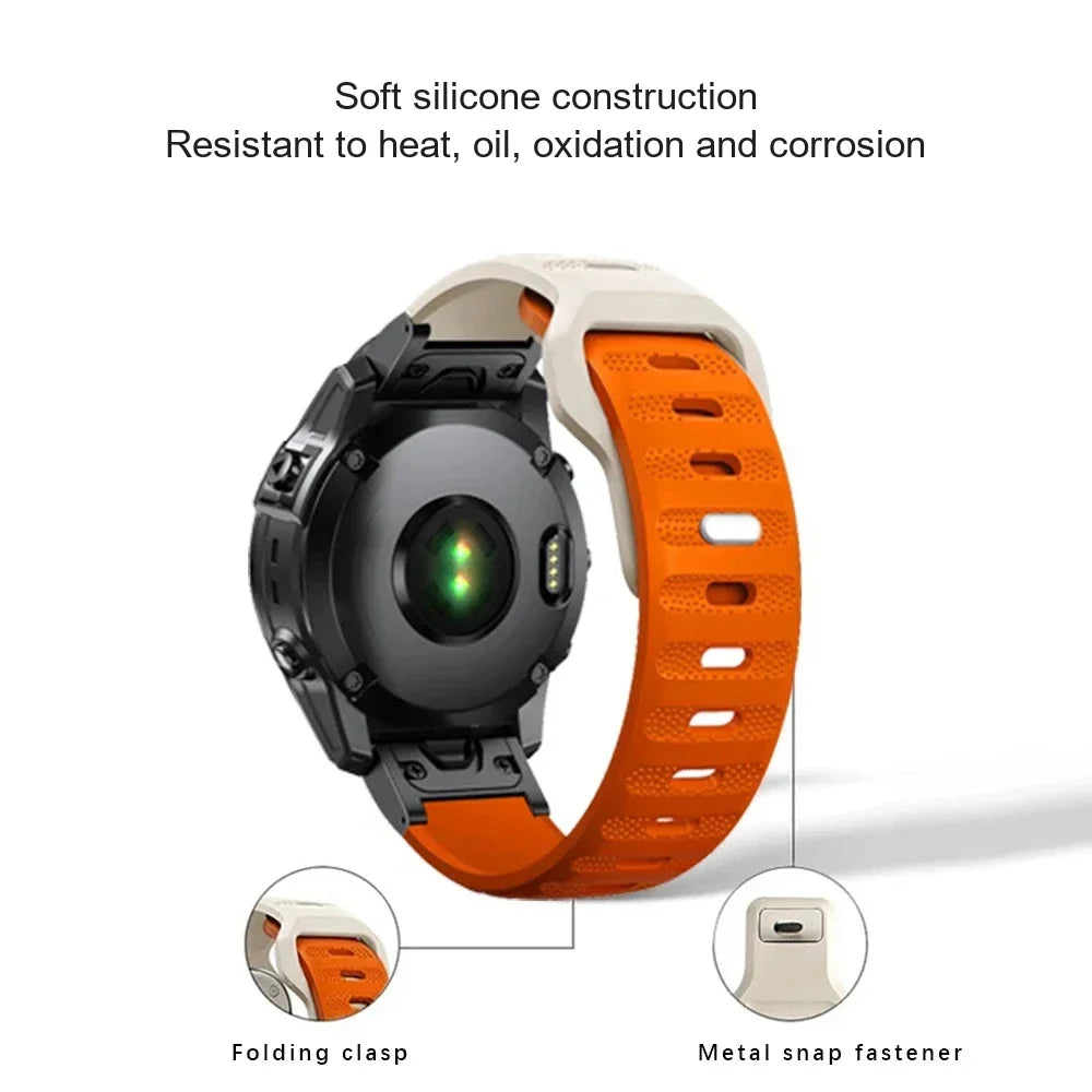 Garmin QuickFit 22/26mm Lightweight Soft Silicone Band