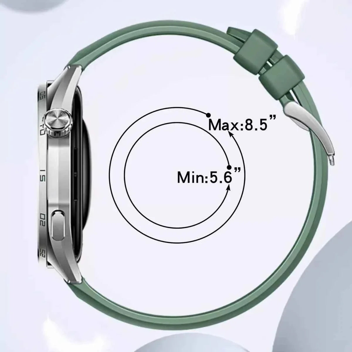 22mm Silicone Sport Band for Huawei Watch GT6 Pro / GT5 / GT4 & CMF Watch Pro
