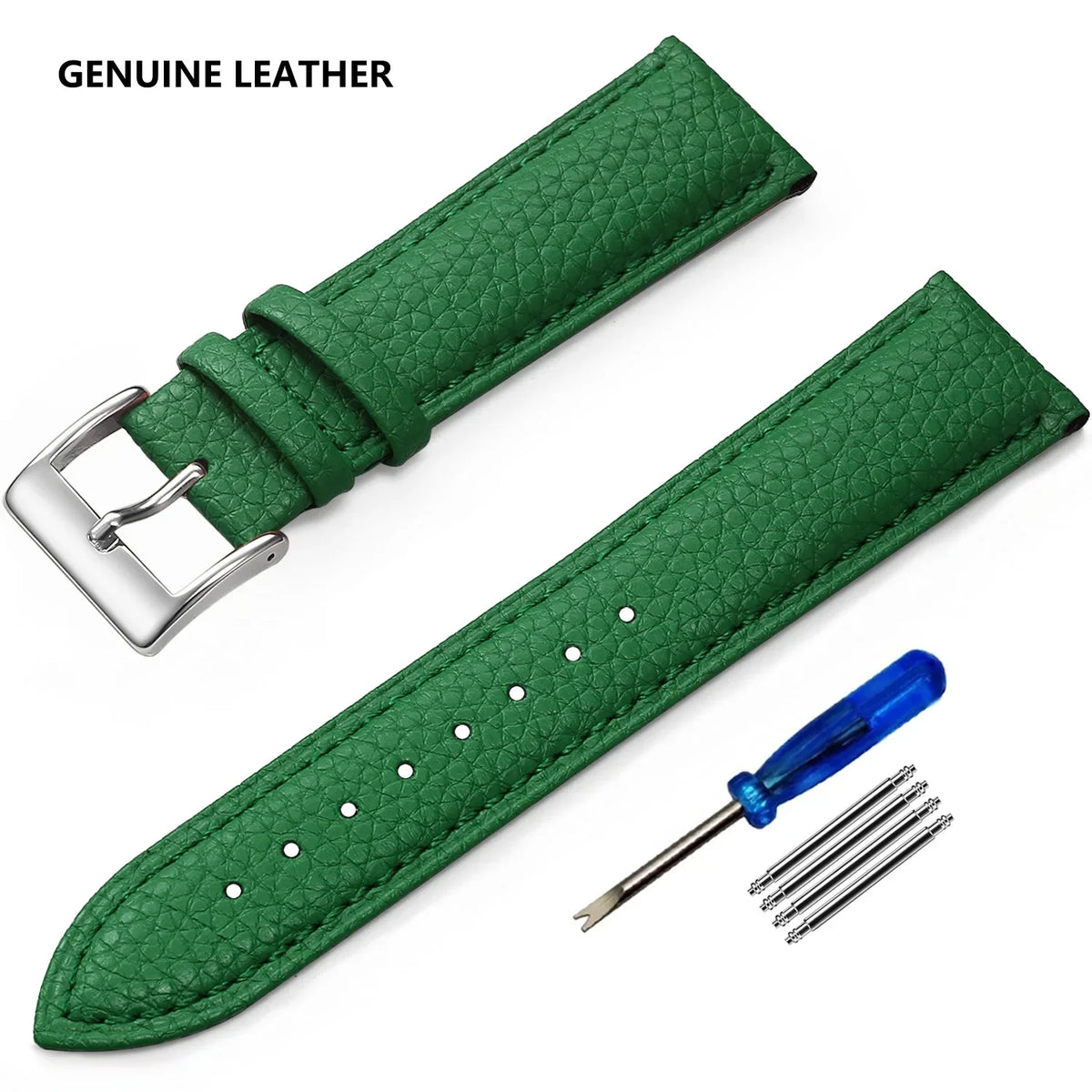 Huawei Watch & Watch GT Grained Leather Band, Spring Bars & Tool
